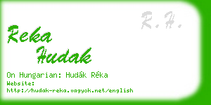 reka hudak business card